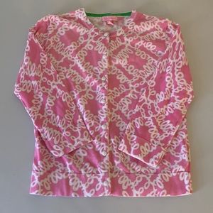 Lilly Pulitzer Signature Logo Cardigan Sweater